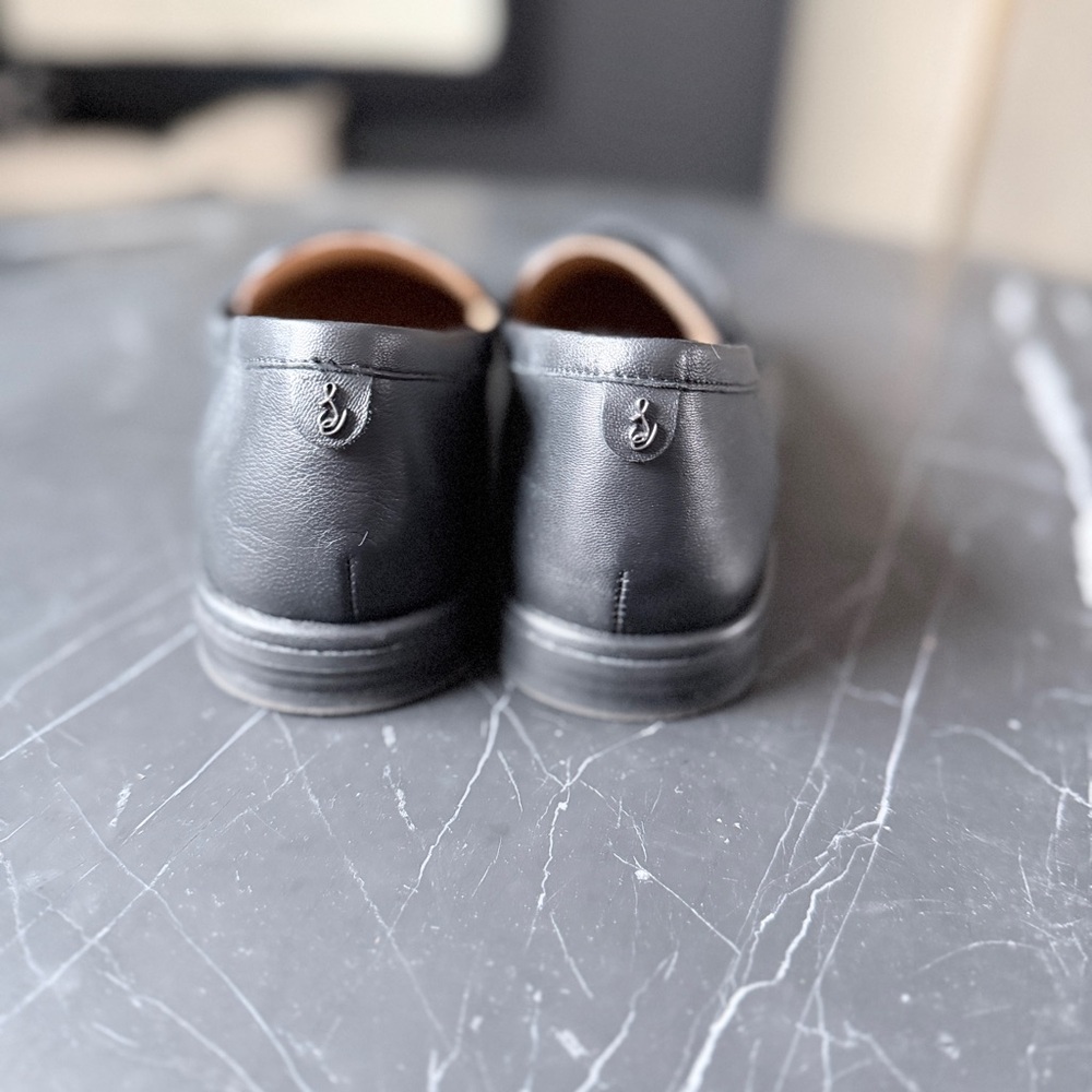 Sam Edelman Black Leather Penny Loafers - Picture 5 of 6